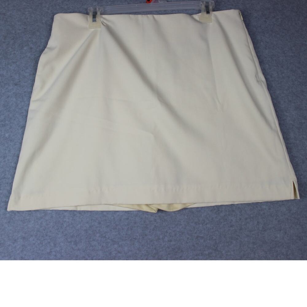 Coral Bay Golf Womens Yellow Skort Size 14 Tennis Pickleball